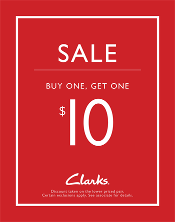 clarks buy one get one